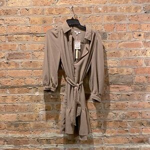 Long Sleeve Tie Dress